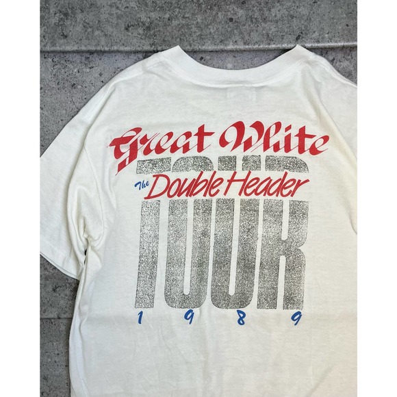 Bonehead "The Great White Double Header" Tee (M) - 1989 - Picture 4 of 4